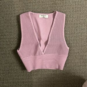 Sculpt Knit Deep V Tank